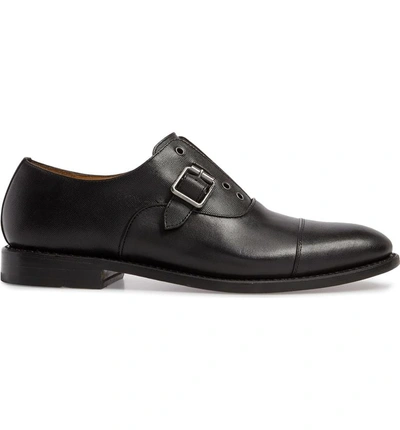 Shop Michael Bastian Brandon Cap Toe Oxford In Black Smooth Leather