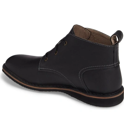 Shop Andrew Marc Dorchester Chukka Boot In Black Leather
