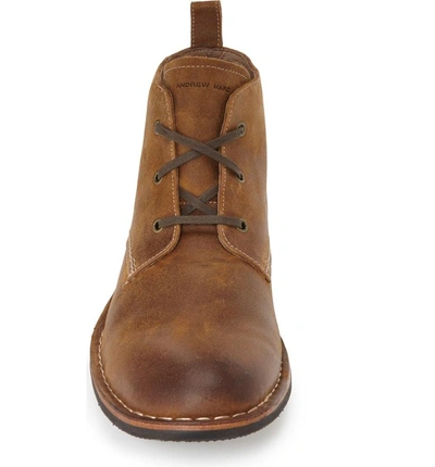 Shop Andrew Marc Dorchester Chukka Boot In Tenor/ Deep Natural Leather