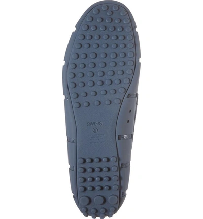 Shop Swims Driving Shoe In Slate/ White Fabric