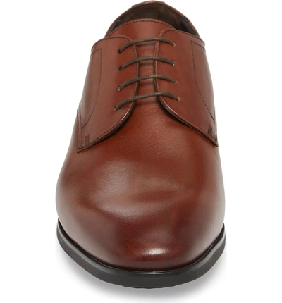 Shop To Boot New York Dwight Plain Toe Derby In Cognac Leather