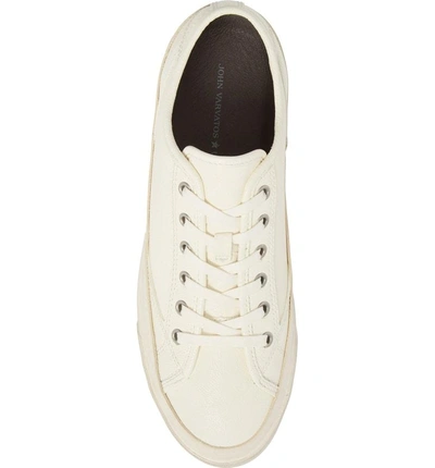 Shop John Varvatos Star Usa Jet Lace-up Sneaker In White Leather