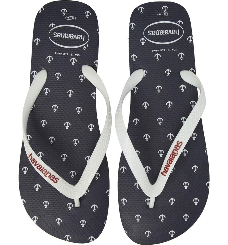 havaianas nautical blue