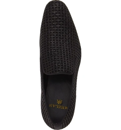 Shop Mezlan Boheme Ii Venetian Loafer In Black Patterned Fabric