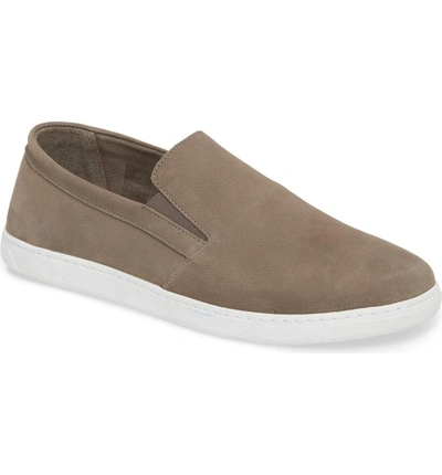 Shop Vince Camuto Neff Slip-on Sneaker In Dark Grey Leather