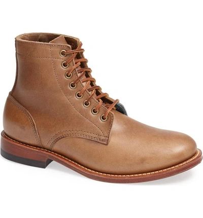 Shop Oak Street Bootmakers Plain Toe Trench Boot In Natural Brown
