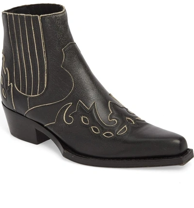 Shop Calvin Klein 205w39nyc Cal Calvert Cowboy Boot In Black