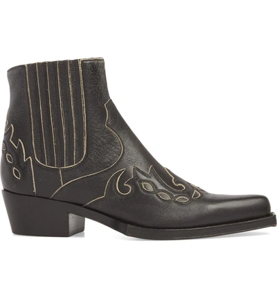 Shop Calvin Klein 205w39nyc Cal Calvert Cowboy Boot In Black