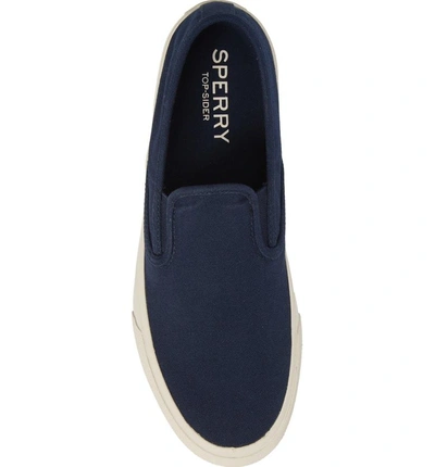Shop Sperry Striper Ii Slip-on Sneaker In Navy