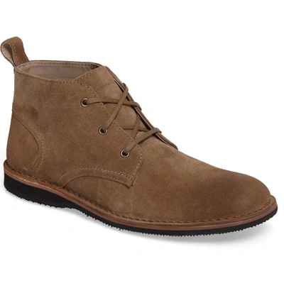 Shop Andrew Marc Dorchester Chukka Boot In Tobacco/ Black/ Deep Natural