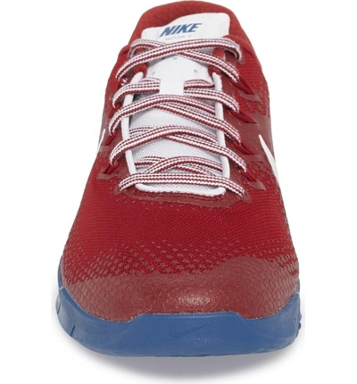 Shop Nike Metcon 4 Americana Training Shoe In Team Red/ White/ Gym Blue