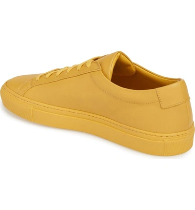 Shop Common Projects Original Achilles Sneaker In Yellow Leather
