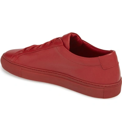Shop Common Projects Original Achilles Sneaker In Red Leather