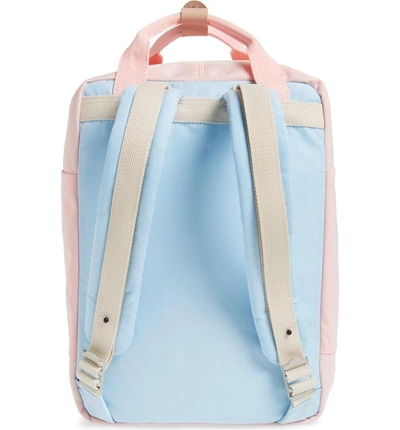 Shop Doughnut Macaroon Colorblock Backpack - Blue In Iceberg/ Sakura