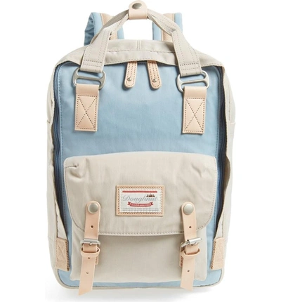 Shop Doughnut Macaroon Colorblock Backpack - Blue In Light Blue/ Ivory