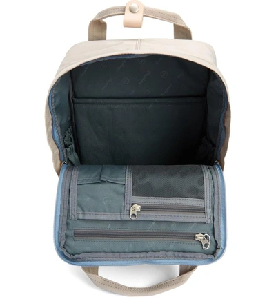 Shop Doughnut Macaroon Colorblock Backpack - Blue In Light Blue/ Ivory