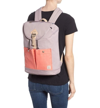 Shop Doughnut Montana Water Repellent Backpack - Purple In Lilac/ Peach