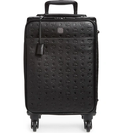 Shop Mcm Small Ottomar 22" Trolley Wheeled Suitcase - Black