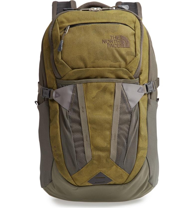 The North Face Recon Backpack Brown In Fir Green Camo Taupe Green Modesens