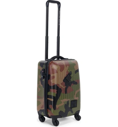 Shop Herschel Supply Co. Trade 20-inch Wheeled Carry-on - Green In Woodland Camo