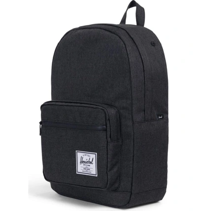 Shop Herschel Supply Co Pop Quiz Backpack - Black In Black Crosshatch/ Black Rubber