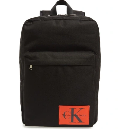 Shop Calvin Klein Slim Square Backpack - Black