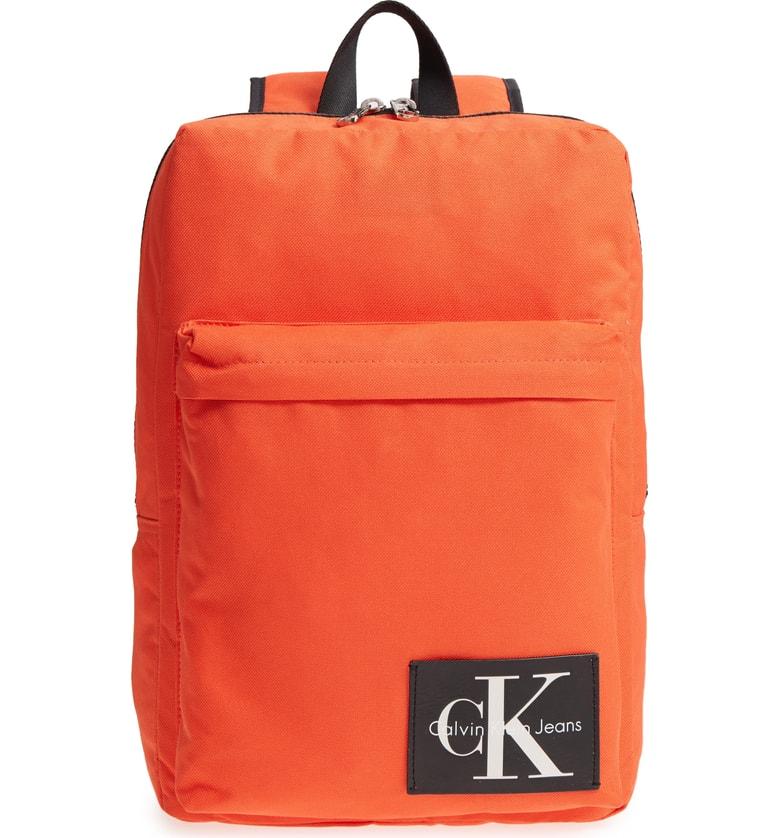 calvin klein backpack orange