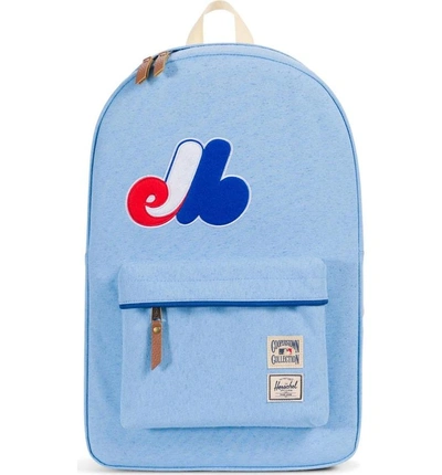 Shop Herschel Supply Co Heritage - Mlb Cooperstown Collection Backpack - Blue In Montreal Expos