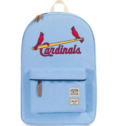 Shop Herschel Supply Co Heritage - Mlb Cooperstown Collection Backpack - Blue In St. Louis Cardinals