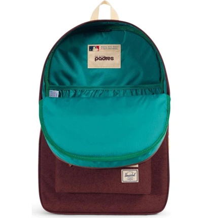 Herschel Supply Co. Heritage - Mlb Cooperstown Collection Backpack - Brown  In San Diego Padres