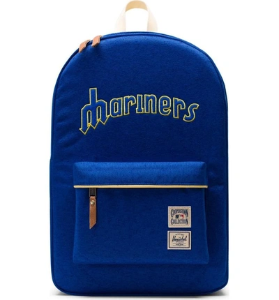 Shop Herschel Supply Co Heritage - Mlb Cooperstown Collection Backpack - Blue In Seattle Mariners