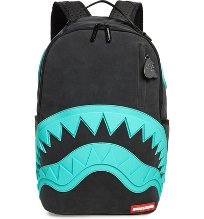 Shop Sprayground Tiff Shark Backpack - Black In Black/ Teal