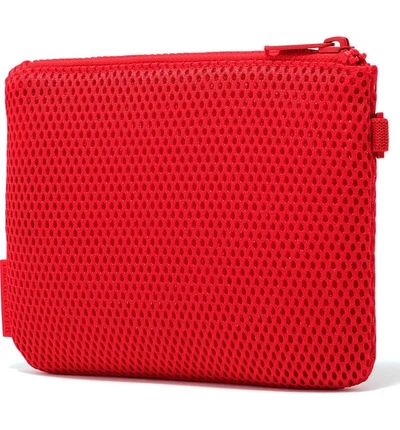 Shop Dagne Dover Small Parker Mesh Pouch In Poppy Air Mesh