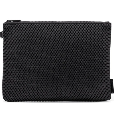 Shop Dagne Dover Small Parker Mesh Pouch In Onyx
