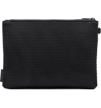 Shop Dagne Dover Small Parker Mesh Pouch In Onyx