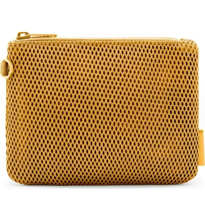 Shop Dagne Dover Small Parker Mesh Pouch - Yellow In Sol Air Mesh