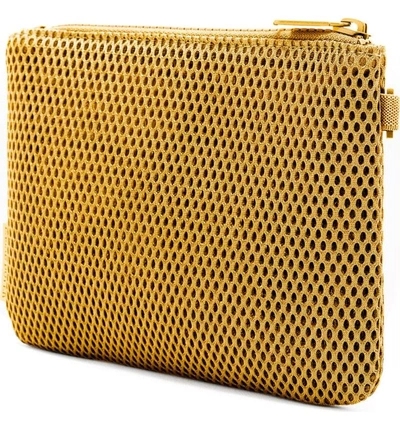 Shop Dagne Dover Small Parker Mesh Pouch - Yellow In Sol Air Mesh