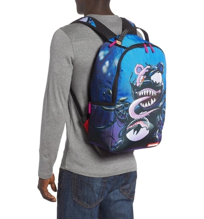 Sprayground Villain Bear Print Backpack - Blue | ModeSens