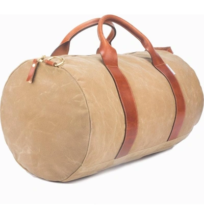 Shop Boarding Pass Voyager Duffel Bag - Brown In Tan