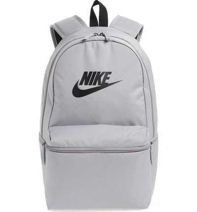 Shop Nike Heritage Backpack - Black In Atmosphere Grey/ Black/ Black