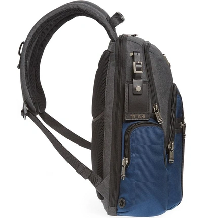 Shop Tumi Alpha Bravo Nellis Backpack - Blue In Navy/ Anthracite