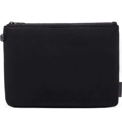 Shop Dagne Dover Scout Large Zip Top Pouch In Onyx