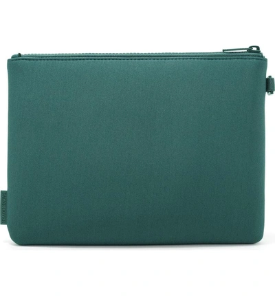 Shop Dagne Dover Scout Large Zip Top Pouch - Blue/green In Palm