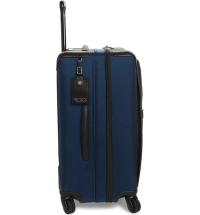 Shop Tumi Alpha 2 Short Trip 26-inch Four Wheel Packing Case - Blue In Navy/ Anthracite