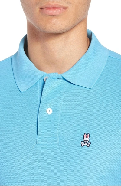 Shop Psycho Bunny Classic Pique Polo In Ethereal
