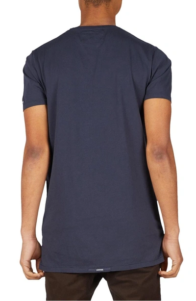 Shop Zanerobe Flintlock Longline T-shirt In Duke Blue