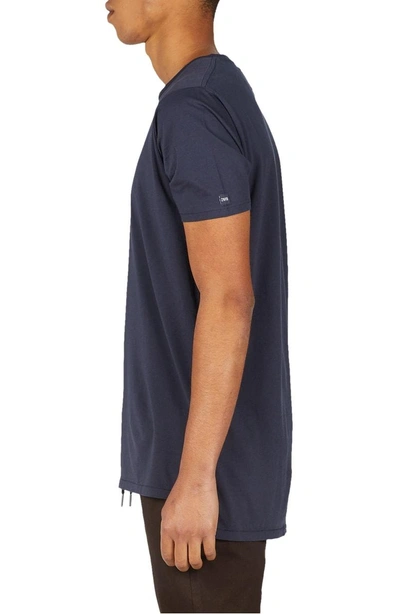 Shop Zanerobe Flintlock Longline T-shirt In Duke Blue