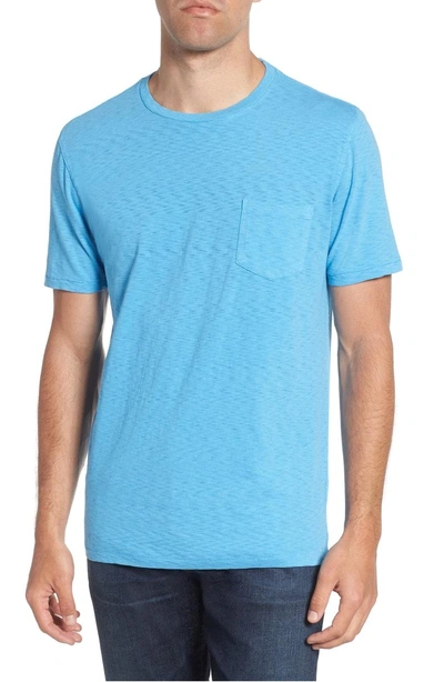 Shop Vintage 1946 Negative Slub Knit T-shirt In Heritage Blue