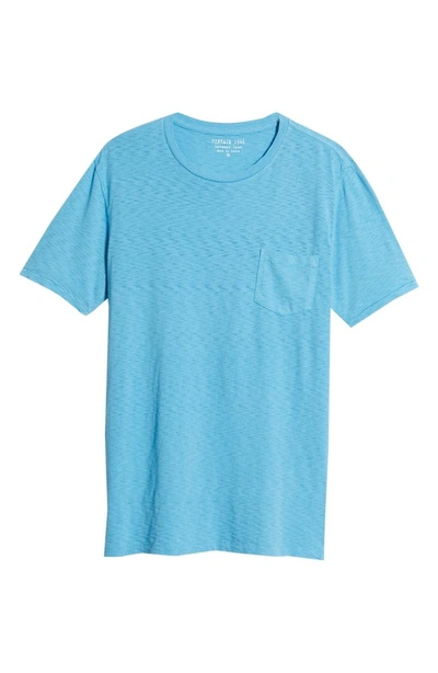 Shop Vintage 1946 Negative Slub Knit T-shirt In Heritage Blue