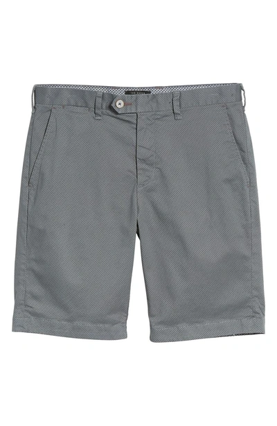 Shop Ted Baker Print Spot Shorts In Grey